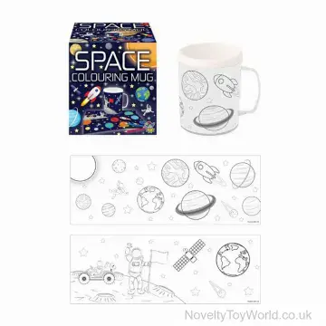 Colour Your Own Space Mug - 2 Assorted