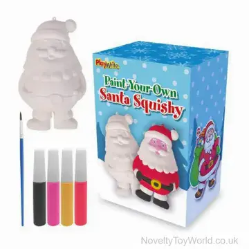Colour Your Own Squishy Santa Stress Toy (15cm)