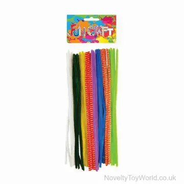 Coloured Pipe Cleaners - Pack of 30 Wires (30cm)