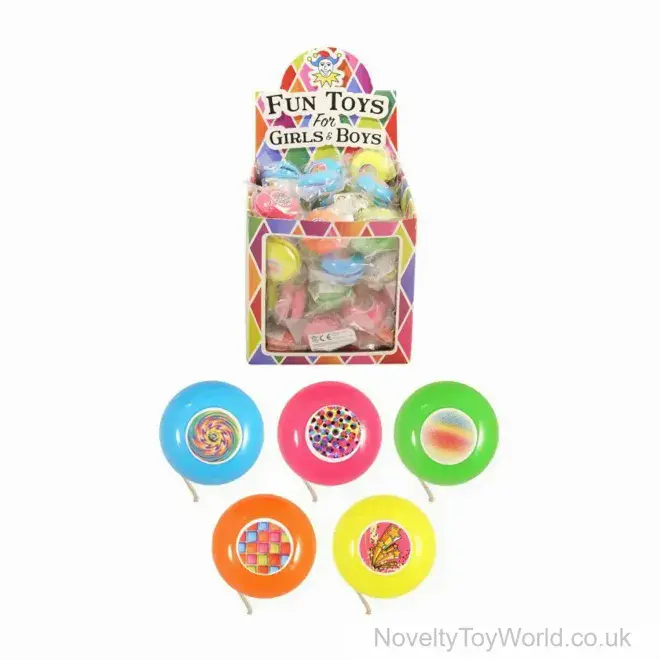 Colourful Assorted Yo Yo Toys (3.8cm) | Low Cost Gifts For Kids