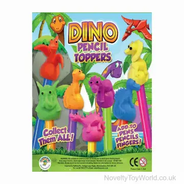 Colourful Dinosaur Pencil Toppers - 35mm Small Vending Capsule