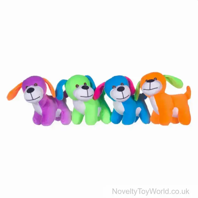 Colourful Dog Plush Toys for Kids - 17cm | Wholesale Toy Animals