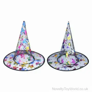 Colourful Fancy Dress Witches Hat - Child Size