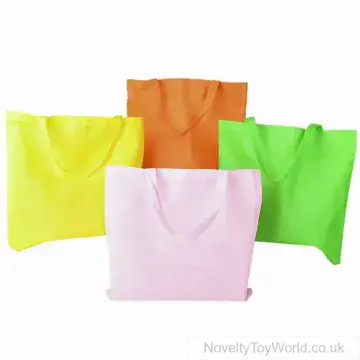 Colourful Neon Fabric Tote Bags (38cm x 41cm)