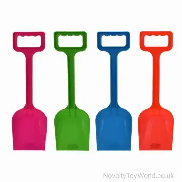 Colourful Plastic Beach Sand Spades (33cm)