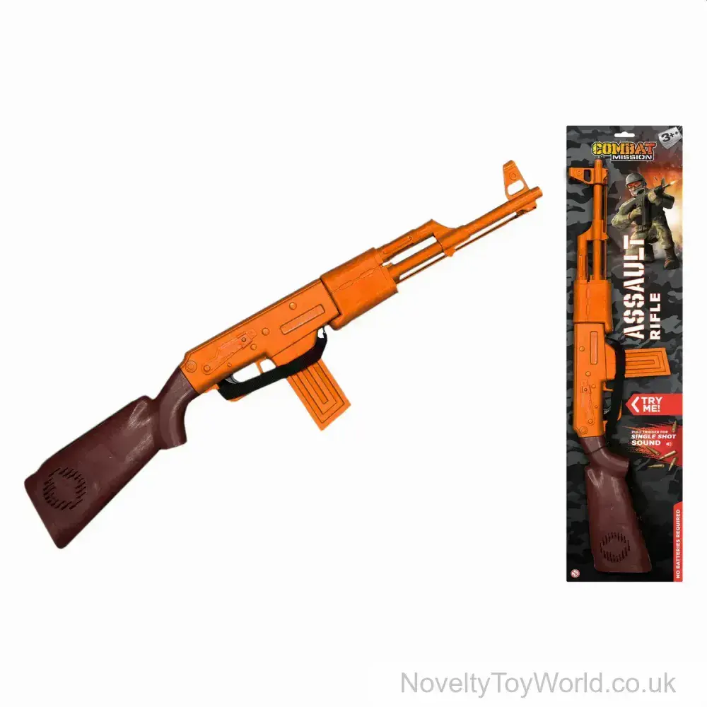 Combat Mission Assault Rifle Toy Gun with Sound | Army Toys