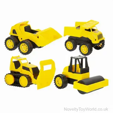 Construction Trucks Toy Vehicles - Yellow (15cm)