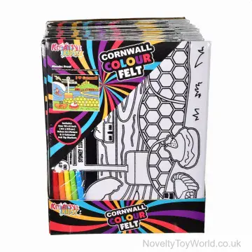 Cornwall Colour Felts & Velvet Art Picture Set (25 x 20cm)