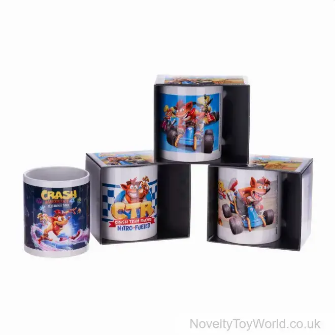 Crash Bandicoot Crash Team Racing Mug - 4 Assorted (315ml) | Wholesale