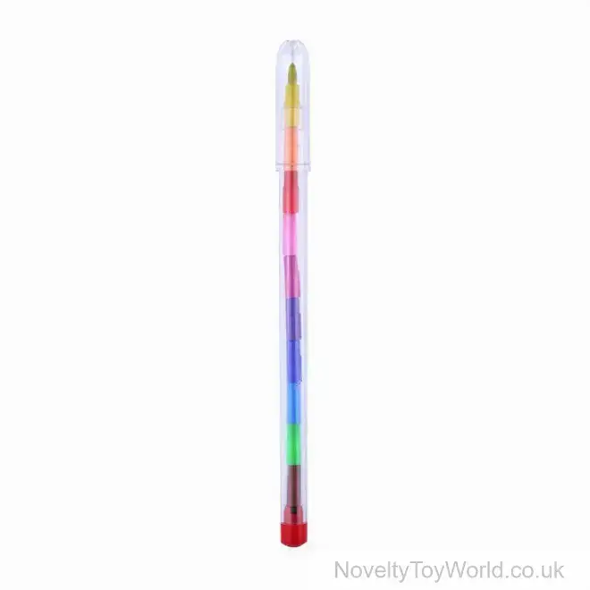 Crayon Stacker Pen - 15cm | Wholesale Kid's Party Bags Supplies UK