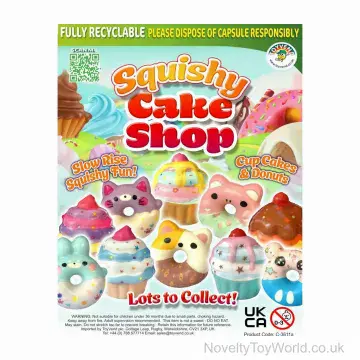 Cupcake & Doughnut Squishy Toys - 55mm Vending Capsule