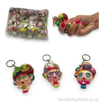 Cupcake Girl Keyring (7cm) - 3 Assorted Designs