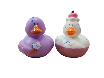 Cupcake & Ice Cream Rubber Duck (5cm)