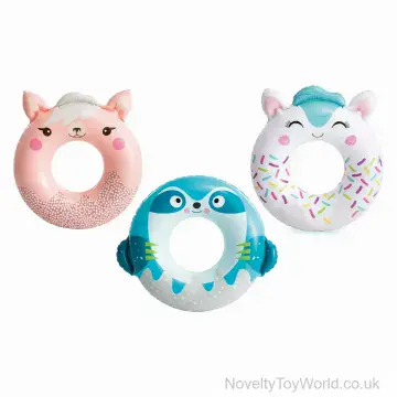 Cute Animal Intex Swim Rings - 3 Assorted (76cm)