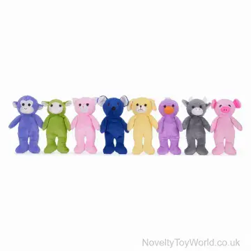 Cute Colourful Animal Soft Toys - 8 Assorted (25cm)