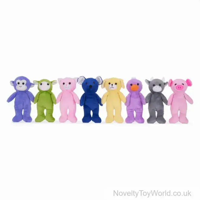 Cute Colourful Animal Soft Toys - 8 Assorted (25cm) | Wholesale Plush