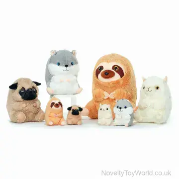 Cute Podgy Animal Soft Toy 4 Assorted - 13cm