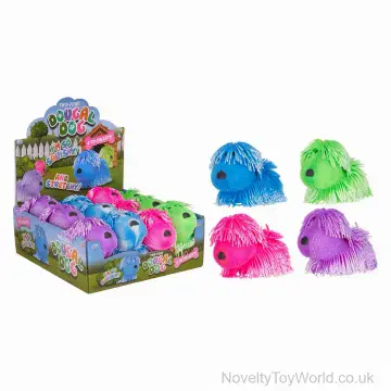 Cute Puffer Ball Dog With Stretchy Hair (17cm)