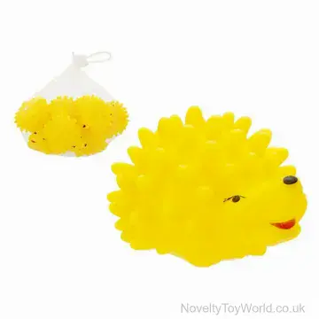Cute Rubber Hedgehog Bath Toys (5cm) - Priced Per Bag of 12