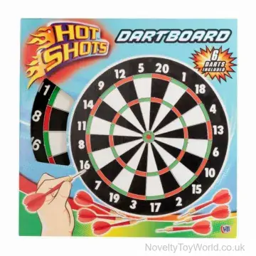 Dartboard & 3 Darts - Fun Indoor Games (43cm)