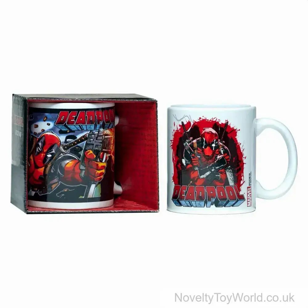Deadpool Mug 2 Assorted Designs 11oz Boxed Bulk Buy Mugs UK