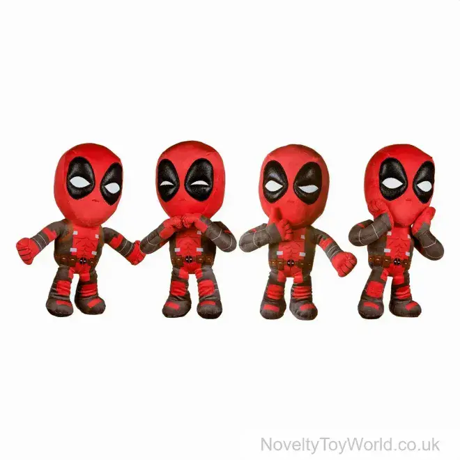 Deadpool Soft Toy (30cm) - 4 Assorted | Wholesale Marvel Plush Toys UK