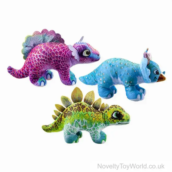 Detail Printed Plush Dino Toy (30cm) | Trade Price Dinosaur Toys UK