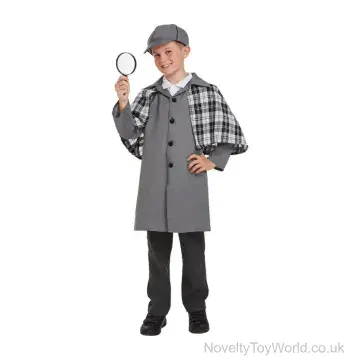 Detective Fancy Dress Costume (Child's Size 7-9 Years)