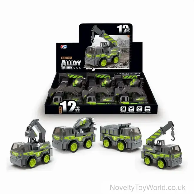Diecast Construction Truck (10cm) | Wholesale Toy Cars For Children UK
