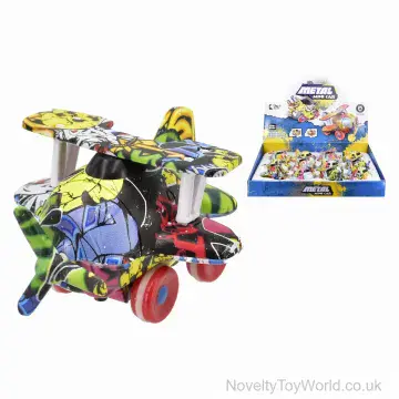 Diecast Multicolour Friction Powered Toy Plane