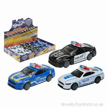Diecast Pull Back Police Car - 1 to 36 Scale