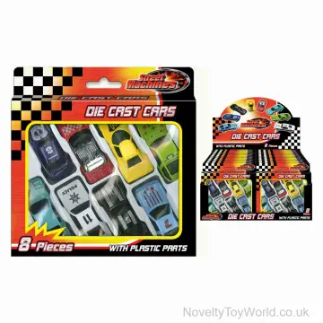 Diecast Toy Car Street Machines Set - 8 piece
