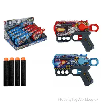 Dino Foam Dart Blaster Gun - 4 Darts (18cm)