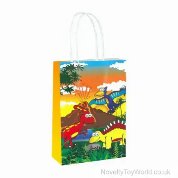 Dino Party Bags For Kids Party (16cm x 22cm)