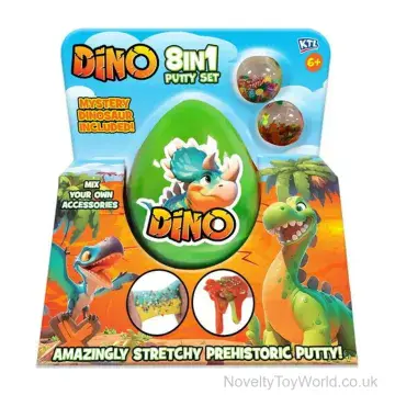 Dino Play Slime In Egg With Accessories & Mystery Figure