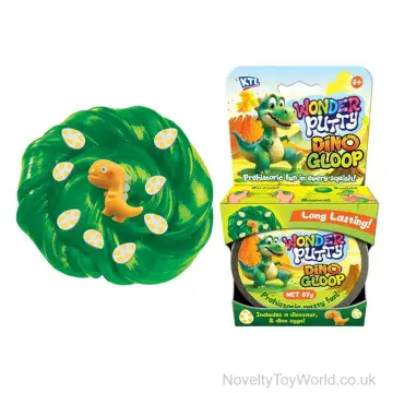 Dino Putty Slime With Figure & Eggs (87g)