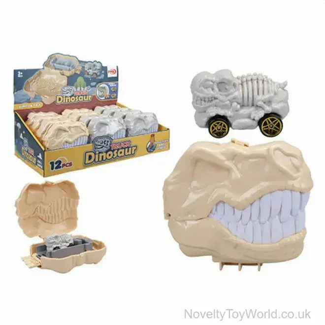 Dino Skeleton Truck In Dinosaur Head Case | Wholesale Toys UK