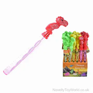 Dinosaur Bubble Stick With Liquid - 3 Assorted