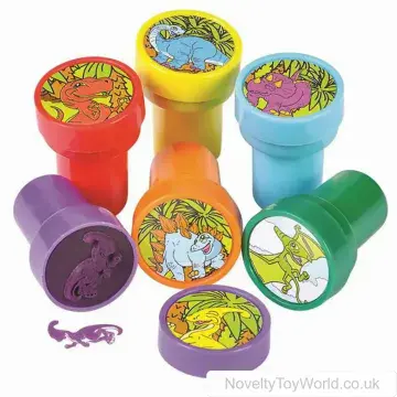 Dinosaur Design Novelty Ink Stamps (3cm)