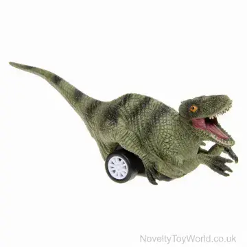 Dinosaur Figure With Wheels - Pullback Action (16cm)