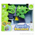 Dinosaur Friction Bubble Gun with Bubble Tubs - Boxed