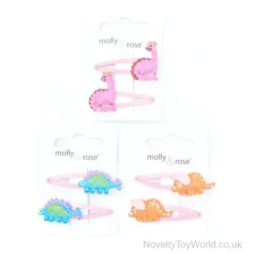 Dinosaur Hair Clip Sleepies - Pack of 2 (4cm)