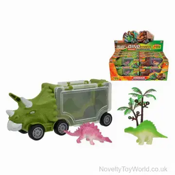 Dinosaur Head Lorry with 2 Dino Figures (16cm)