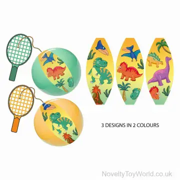 Dinosaur Inflatable Tap Ball & Bat (24cm)