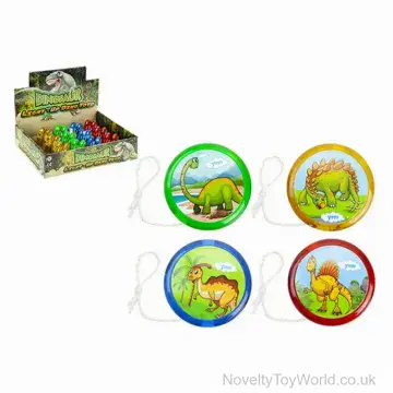 Dinosaur Light Up Novelty Yo-Yo - 6 Assorted (5.5cm)