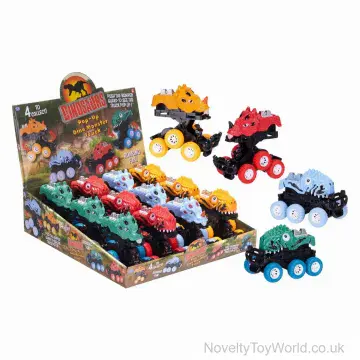Dinosaur Pop-Up Friction Monster Truck Toy