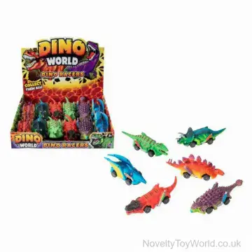 Dinosaur Pullback Car - 6 Assorted