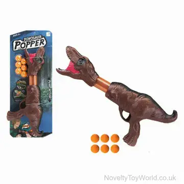 Dinosaur Pump Action Popper Ball Shooter - Battery Operated