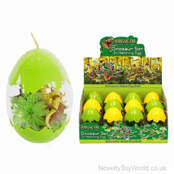 Dinosaur Set in Hatching Egg - Dino Toys