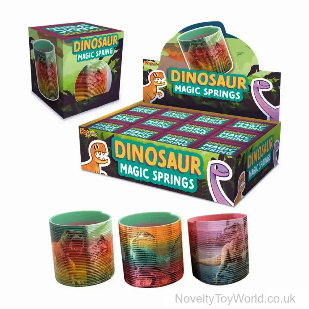 Spring Dinosaur Dinosaur Slinky Spring (6.5cm) - Boxed | Bulk Buy Dinosaur Gifts For ...